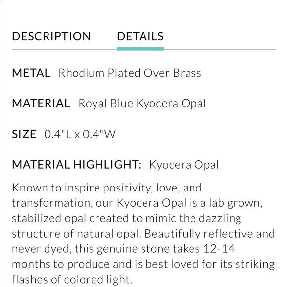 Davie Silver Band Ring In Royal Blue Kyocera Opal - Picture 9 of 9